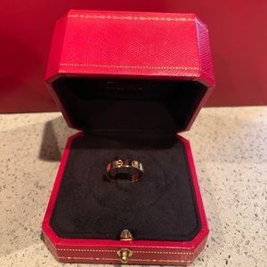 Cartier “love ring” in gold